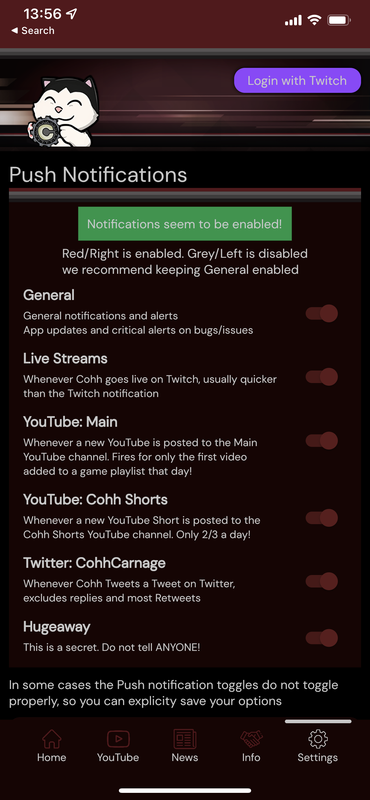 Settings/Notifications Settings/Notifications